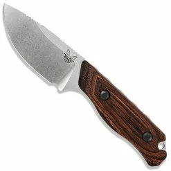 Benchmade Knives Benchmade Hidden Canyon Hunter 15017 - CPM S30V Drop Point Fixed Blade - Stabilized Wood Handle - Hunting Knife - USA Made