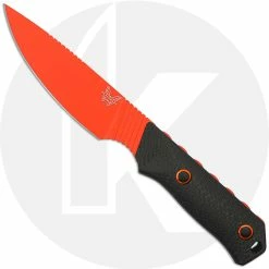 Benchmade Knives Benchmade Raghorn 15600OR - Orange CruWear Drop Point Fixed Blade - Carbon Fiber - USA Made