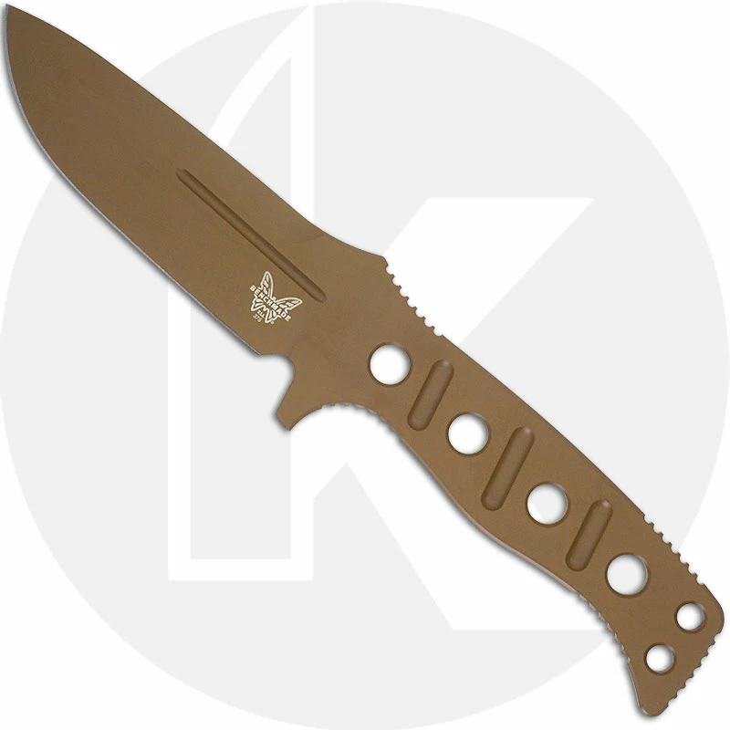 Benchmade Knives Benchmade Fixed Adamas 375FE-1 Knife - Shane Sibert - Single Piece Flat Earth CruWear Drop Point - Tan PIM Sheath - USA Made 3 Benchmade Knives Benchmade Fixed Adamas 375FE-1 Knife - Shane Sibert - Single Piece Flat Earth CruWear Drop Point - Tan PIM Sheath - USA Made