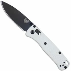 Benchmade Knives Benchmade Mini Bugout 533BK-1 Knife - Black S30V Drop Point - White Grivory - AXIS Lock Folder - USA Made