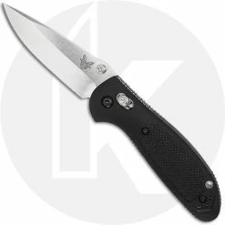 Benchmade Knives Benchmade 556 Mini Griptilian S30V Satin Drop Point, Black GFN AXIS Lock Folder USA Made