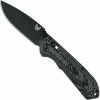 Benchmade Knives Benchmade 560-1 Freek M4 Knife 560BK-1 Black M4 Steel Drop Point, Gray And Black G10 AXIS Lock Folder USA Made