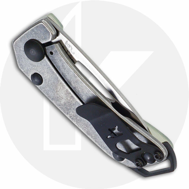 Buck Knives Buck 417 Budgie Knife 0417GRS - Compact EDC - Satin S35VN Drop Point - Green Natural G10 / Stainless Steel - Frame Lock - USA Made 5 Buck Knives Buck 417 Budgie Knife 0417GRS - Compact EDC - Satin S35VN Drop Point - Green Natural G10 / Stainless Steel - Frame Lock - USA Made - Image 3