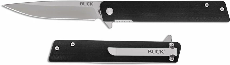 Buck Knives Buck Decatur Knife 0256BKS - Value Priced EDC - Satin Drop Point - Black G10 - Liner Lock - Flipper Folder 4 Buck Knives Buck Decatur Knife 0256BKS - Value Priced EDC - Satin Drop Point - Black G10 - Liner Lock - Flipper Folder - Image 2