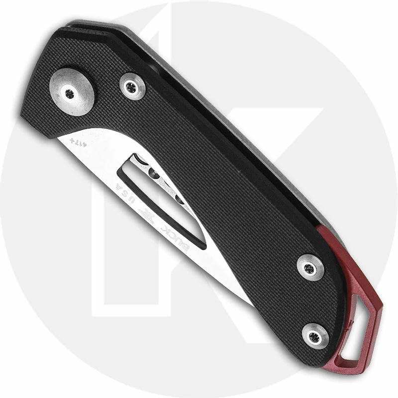 Buck Knives Buck 417 Budgie Knife 0417BKS - Compact EDC - Satin S35VN Drop Point - Black G10 / Stainless Steel - Frame Lock - USA Made 4 Buck Knives Buck 417 Budgie Knife 0417BKS - Compact EDC - Satin S35VN Drop Point - Black G10 / Stainless Steel - Frame Lock - USA Made - Image 2