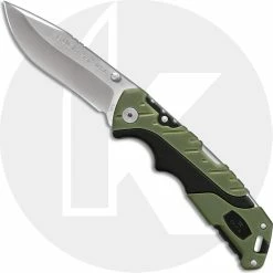Buck Knives Buck Large Pursuit Folder 0659GRS - Drop Point - Black GFN And Green Versaflex - Lock Back - Made In USA