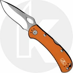 Buck Knives Buck SpitFire Knife 0722ORS-1 - Value Priced EDC - Satin Drop Point - Orange Aluminum - Lock Back - USA Made