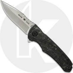 Buck Knives Buck 841 Sprint Pro 0841CFS2 - S45VN Drop Point - Marbled Carbon Fiber - Liner Lock - Flipper Folder - USA Made