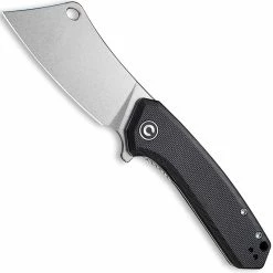 CIVIVI Knives CIVIVI Mini Mastodon Knife C2011C - Stonewash Cleaver Style Blade - Black G10 - Liner Lock Flipper Folder