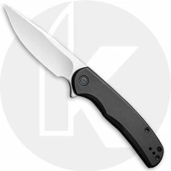CIVIVI Knives CIVIVI NOx C2110B - Satin Nitro-V Drop Point - Black Stainless Steel - Frame Lock Flipper Folder