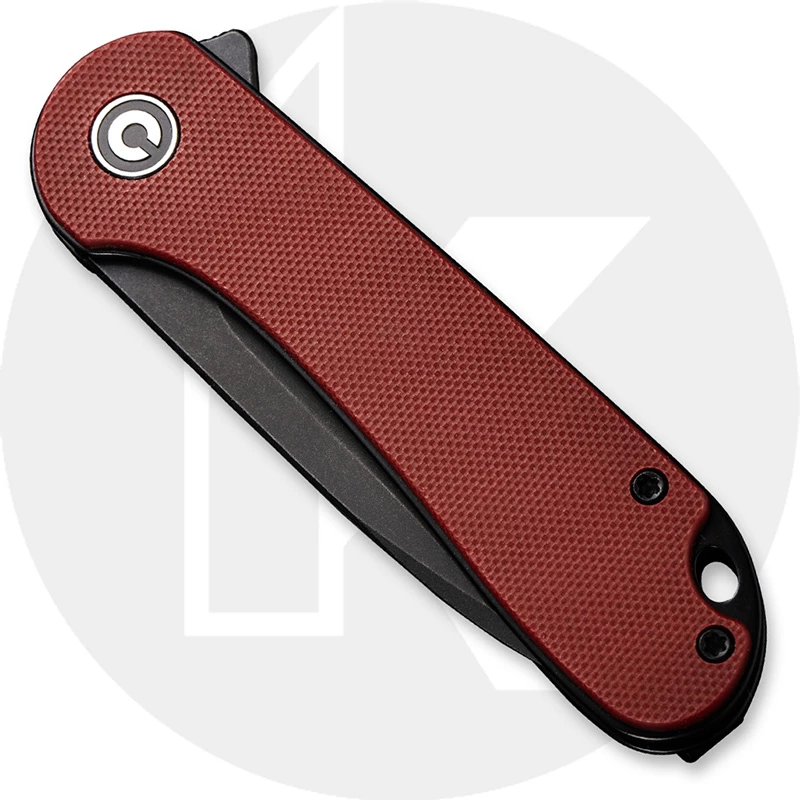 CIVIVI Knives CIVIVI Elementum Knife C907A-1 - Black Stonewash D2 Drop Point - Burgundy G10 - Liner Lock Flipper Folder 4 CIVIVI Knives CIVIVI Elementum Knife C907A-1 - Black Stonewash D2 Drop Point - Burgundy G10 - Liner Lock Flipper Folder - Image 2