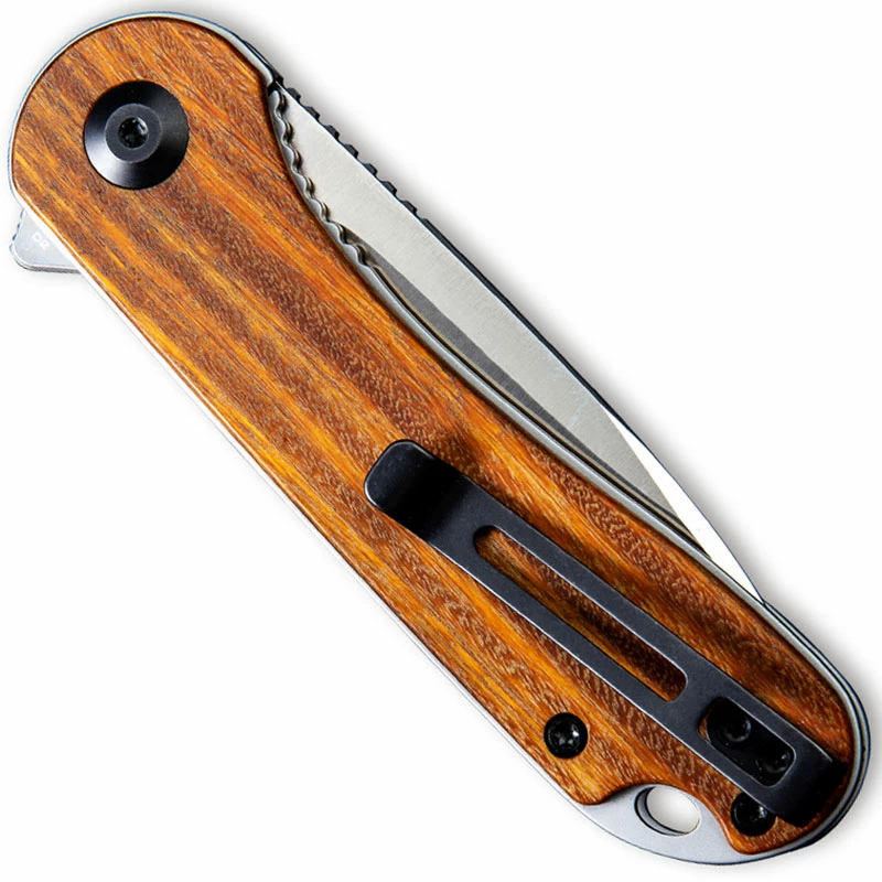 CIVIVI Knives CIVIVI Elementum Knife C907C - Satin D2 Drop Point - Rosewood - Liner Lock Flipper Folder 4 CIVIVI Knives CIVIVI Elementum Knife C907C - Satin D2 Drop Point - Rosewood - Liner Lock Flipper Folder - Image 2