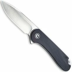 CIVIVI Knives CIVIVI Elementum Knife C907D - Satin D2 Drop Point - Black Ebony Wood - Liner Lock Flipper Folder