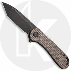 CIVIVI Knives CIVIVI Elementum C907T-D - Black Stonewash D2 Tanto - Brown Matrix Micarta - Liner Lock - Flipper Folder