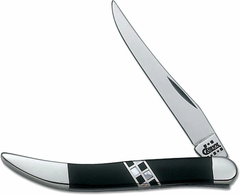 Case Knives Case Small Texas Toothpick Knife 1117 - Exotic Jet - EX10096SS - Discontinued - BNIB 3 Case Knives Case Small Texas Toothpick Knife 1117 - Exotic Jet - EX10096SS - Discontinued - BNIB