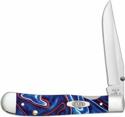 Case Knives Case Kickstart TrapperLock With Clip 11218 Patriotic Kirinite 10154ACSS