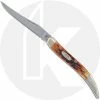 Case Knives Case Small Texas Toothpick Knife 01154 - Autumn Bone - 610096 SSM - Discontinued - BNIB -knifecenter shop CA 1154 FRONT