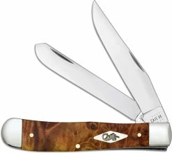 Case Knives Case Trapper Knife 11540 Autumn Maple Burl 7254SS