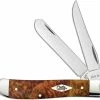 Case Knives Case Mini Trapper Knife 11545 Autumn Maple Burl 7207SS 2 Case Knives Case Mini Trapper Knife 11545 Autumn Maple Burl 7207SS -knifecenter shop CA 11545