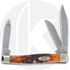 Case Knives Case Small Stockman Knife 01155 - Autumn Bone - 6333 SSM - Discontinued - BNIB