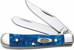 Case Knives Case Tiny Trapper Knife, Blue Sparkle Kirinite, CA-13533