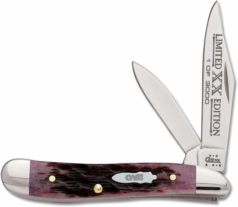 Case Knives Case Peanut Knife 14073 - Limited Edition XIV - Cabernet Bone - 6220SS - Discontinued - BNIB