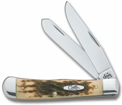 Case Knives Case Trapper, Amber Bone CV, CA-163