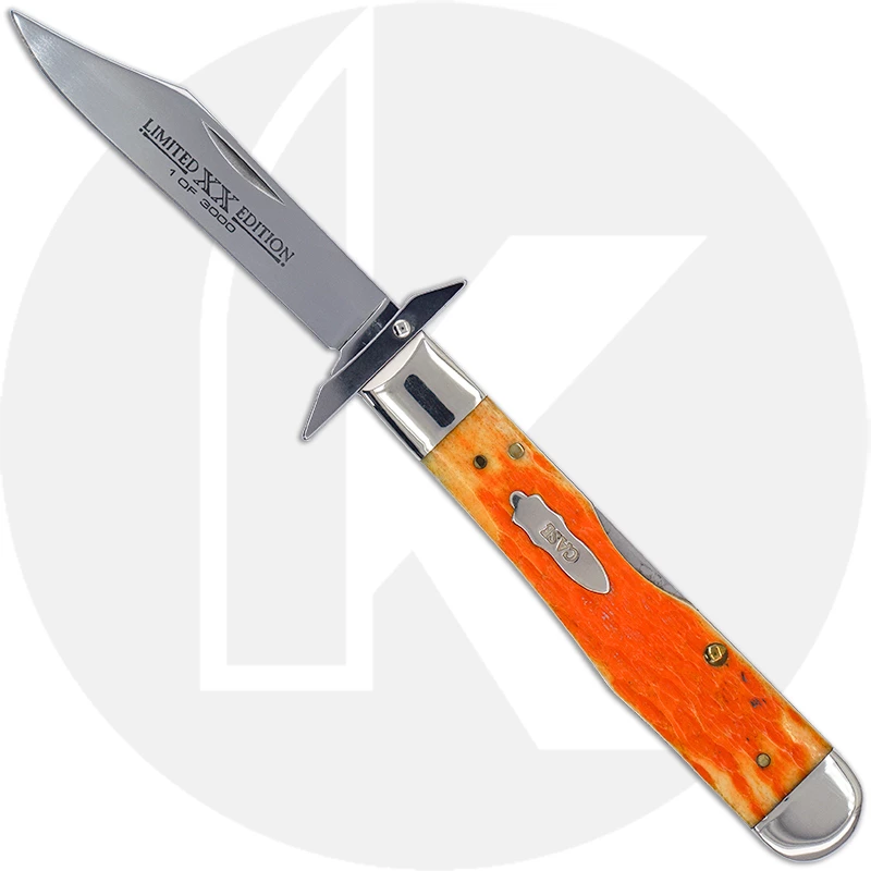 Case Knives Case Cheetah Knife 17072 - Limited Edition XVII - Orange Peel Bone - 6111 1 / 2LSS - Discontinued - BNIB