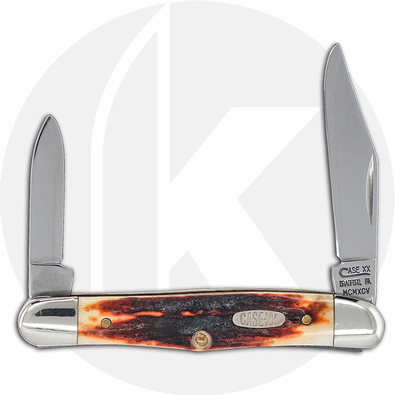 Case Knives Case Half Whittler Knife 01709 - Red Stag - R5208SS - Discontinued - BNIB 3 Case Knives Case Half Whittler Knife 01709 - Red Stag - R5208SS - Discontinued - BNIB