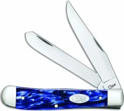 Case Knives Case Trapper Knife 23431 Blue Pearl Kirinite 10254SS
