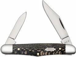 Case Knives Case Half Whittler Knife 25571 Black Sycamore Wood 7208SS