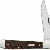 Case Knives Case Copperhead Knife 25572 Black Sycamore Wood 7149SS -knifecenter shop CA 25572