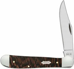 Case Knives Case Copperhead Knife 25572 Black Sycamore Wood 7149SS