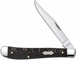 Case Knives Case Slimline Trapper Knife 25575 Black Sycamore Wood 71048SS