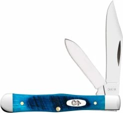 Case Knives Case Small Swell Center Jack Knife 25587 - Caribbean Blue Bone - 6225 1 / 2SS