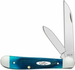 Case Knives Case Copperhead Knife 25588 Caribbean Blue Bone 6249WSS