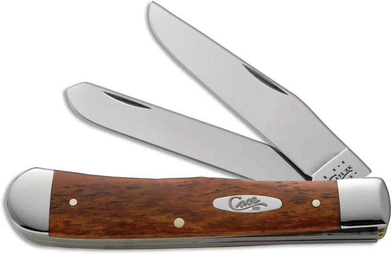 Case Knives: Case Smooth Chestnut Bone Trapper Knife, CA-28707 3 Case Knives: Case Smooth Chestnut Bone Trapper Knife, CA-28707