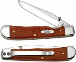 Case Knives Case TrapperLock With Clip, Smooth Chestnut Bone, CA-30112