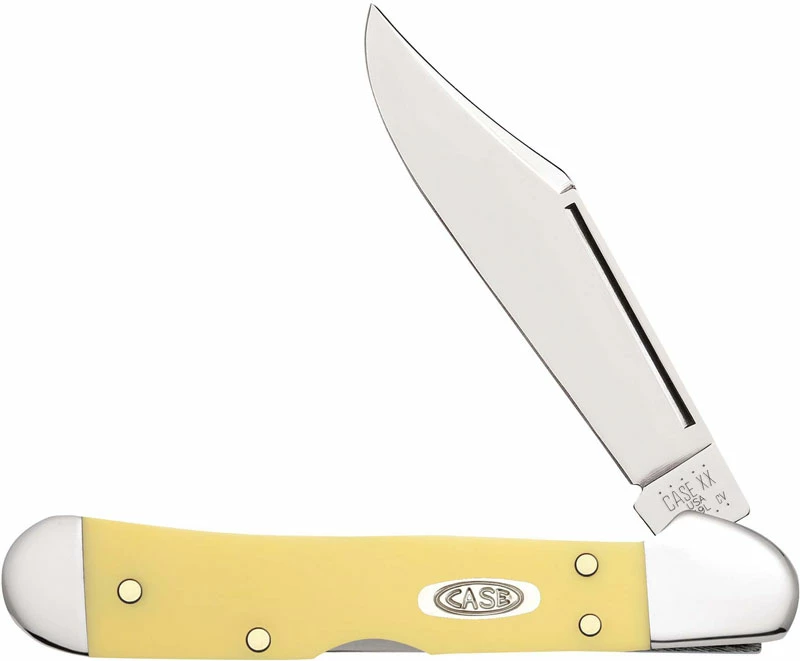 Case Knives Case Mini CopperLock Knife 30116 Smooth Yellow CV 31749LCV 3 Case Knives Case Mini CopperLock Knife 30116 Smooth Yellow CV 31749LCV