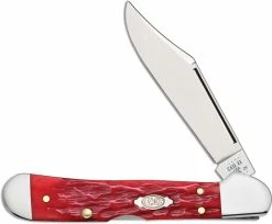 Case Knives Case Mini CopperLock Knife 31954 Dark Red Bone CV 61749LCV