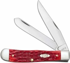 Case Knives Case Trapper With Clip 31957 Dark Red Bone CV 6254CCV