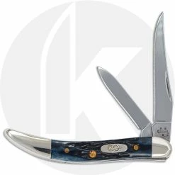 Case Knives Case Small Texas Toothpick 03226 - Mediterranean Blue - 620096SS - Discontinued - BNIB