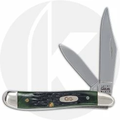 Case Knives Case Peanut Knife 03504 - Hunter Green Bone - 6220SS - Discontinued - BNIB