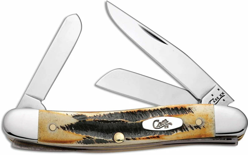 Case Knives Case Medium Stockman Knife, BoneStag, CA-3578 3 Case Knives Case Medium Stockman Knife, BoneStag, CA-3578