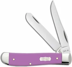 Case Knives Case Mini Trapper Knife 39163 Lilac Ichthus 4207SS