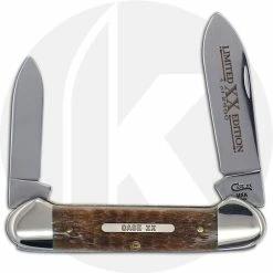 Case Knives Case Canoe Knife 03974 - Limited Edition III - Butternut Bone - 62131SS - Discontinued - BNIB