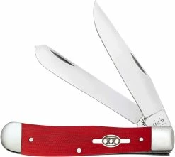 Case Knives Case Trapper Knife 45400 Smooth Red G10 10254SS