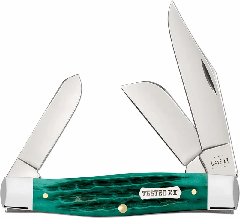 Case Knives Case Large Stockman Knife 48939 - Jade Bone - 6375SS