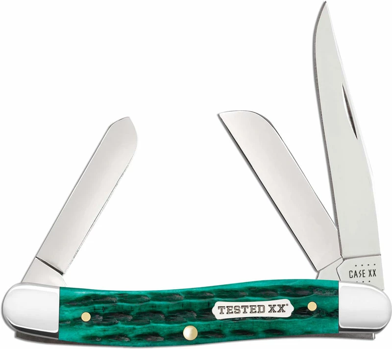 Case Knives Case Medium Stockman Knife 48943 - Jade Bone - 6318SS 3 Case Knives Case Medium Stockman Knife 48943 - Jade Bone - 6318SS