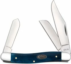 Case Knives Case Stockman Knife 52805 Smooth Mediterranean Blue Bone 6347SS